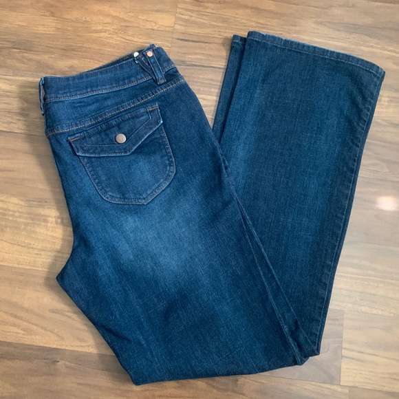 Simply Vera Vera Wang Flap Pocket Bootcut Jeans Size 10 - Picture 5 of 5